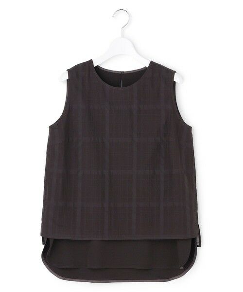 23区 / ニジュウサンク シャツ・ブラウス | シアーチェックレイヤード スリーブレス Tブラウス | 詳細9