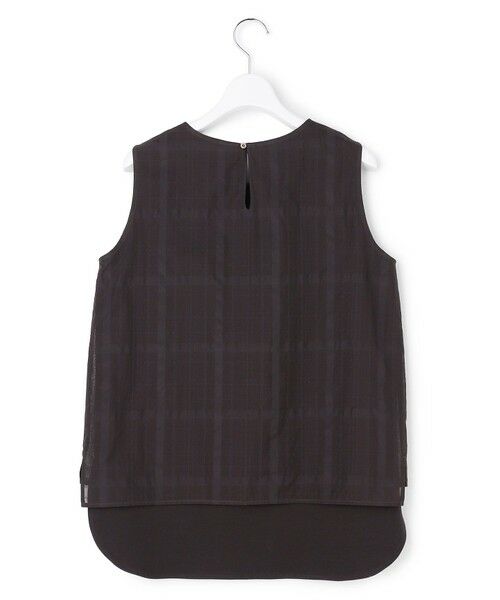 23区 / ニジュウサンク シャツ・ブラウス | シアーチェックレイヤード スリーブレス Tブラウス | 詳細10