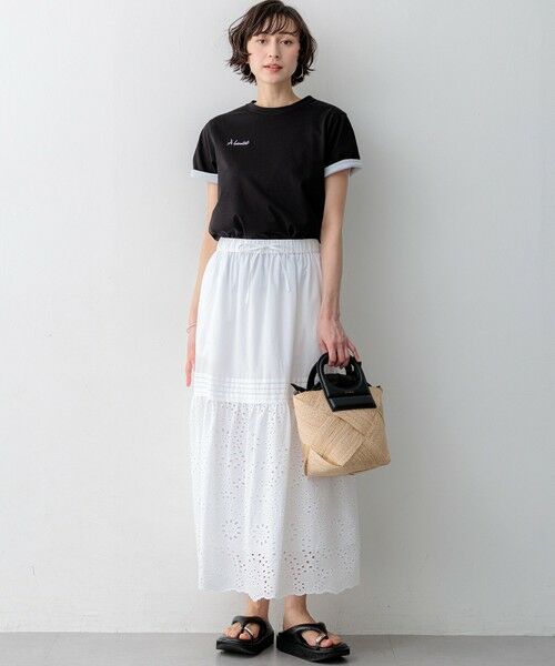 23区 / ニジュウサンク カットソー | 【見上愛さん着用/CanCam掲載】シアーコンフォート クルーネック Tシャツ | 詳細8