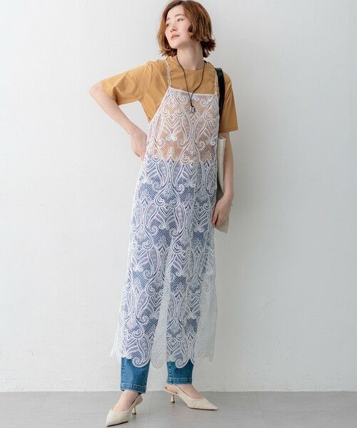 23区 / ニジュウサンク カットソー | 【見上愛さん着用】シアーコンフォート クルーネック Tシャツ | 詳細16