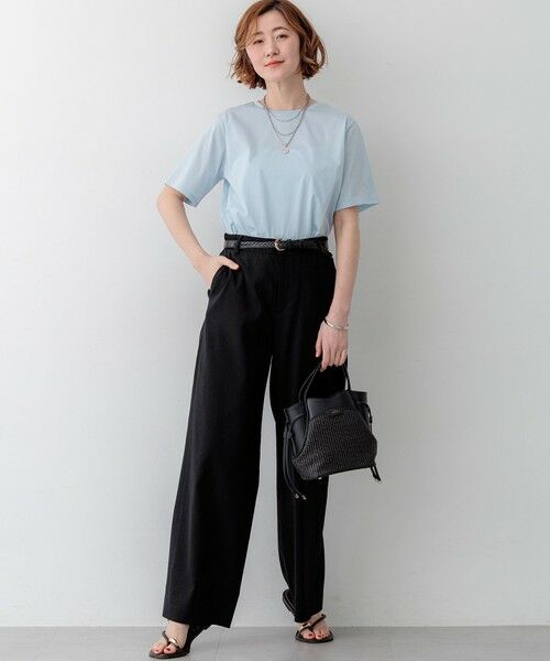 23区 / ニジュウサンク カットソー | 【見上愛さん着用】シアーコンフォート クルーネック Tシャツ | 詳細17