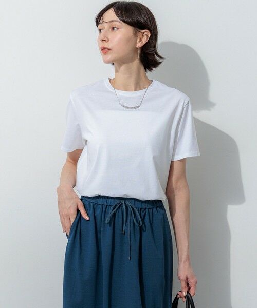 23区 / ニジュウサンク カットソー | 【先行予約/WEB＆一部店舗限定カラーあり】ハイエンド クルーネック Tシャツ（ホワイト系）