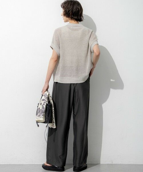 23区 / ニジュウサンク ニット・セーター | ピュアリネン ハーフスリーブ ポロニット | 詳細11