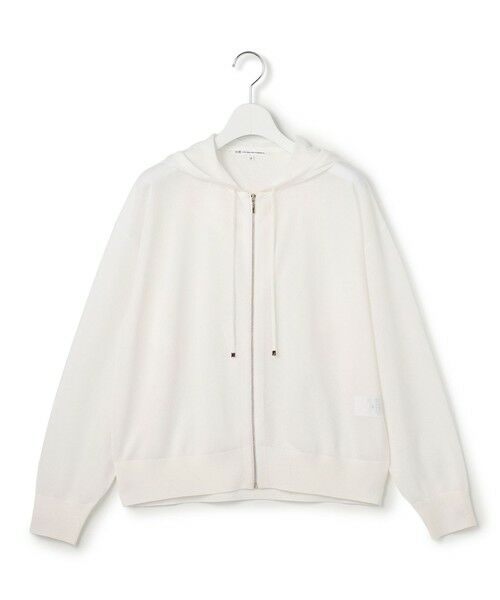 23区 / ニジュウサンク パーカー | シャイニーシアーニット ジップアップ パーカー | 詳細6