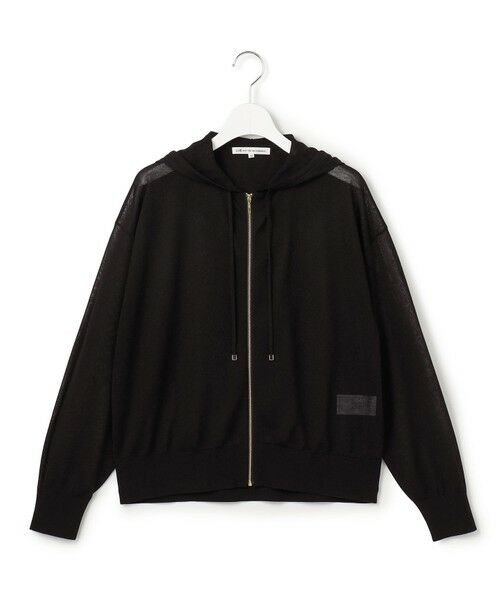 23区 / ニジュウサンク パーカー | シャイニーシアーニット ジップアップ パーカー | 詳細14