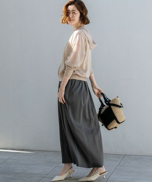 23区 / ニジュウサンク パーカー | シャイニーシアーニット ジップアップ パーカー | 詳細16