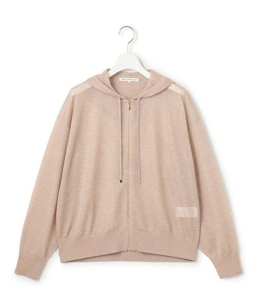 23区 / ニジュウサンク パーカー | シャイニーシアーニット ジップアップ パーカー | 詳細19