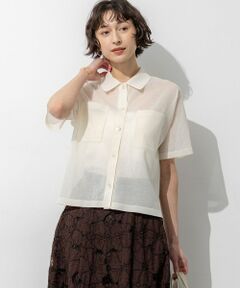 23区 / ニジュウサンク ニット・セーター | 【見上愛さん着用/WEB&一部店舗限定カラーあり】シアー ポロニット