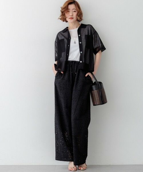 23区 / ニジュウサンク ニット・セーター | 【見上愛さん着用/WEB&一部店舗限定カラーあり】シアー ポロニット | 詳細4