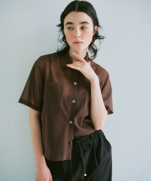 23区 / ニジュウサンク ニット・セーター | 【見上愛さん着用/WEB&一部店舗限定カラーあり】シアー ポロニット | 詳細16