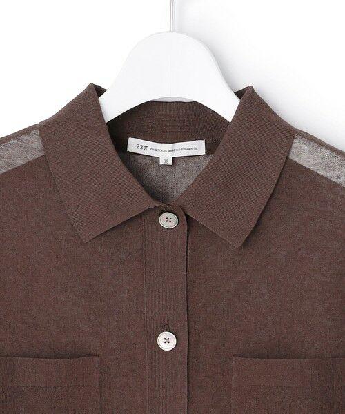 23区 / ニジュウサンク ニット・セーター | 【見上愛さん着用/WEB&一部店舗限定カラーあり】シアー ポロニット | 詳細16