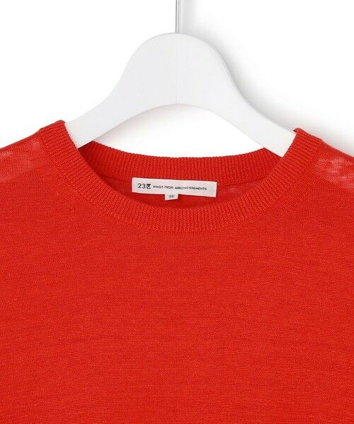 23区 / ニジュウサンク ニット・セーター | 【一部予約】ピュアリネンハイゲージ パフスリーブ ニット | 詳細4