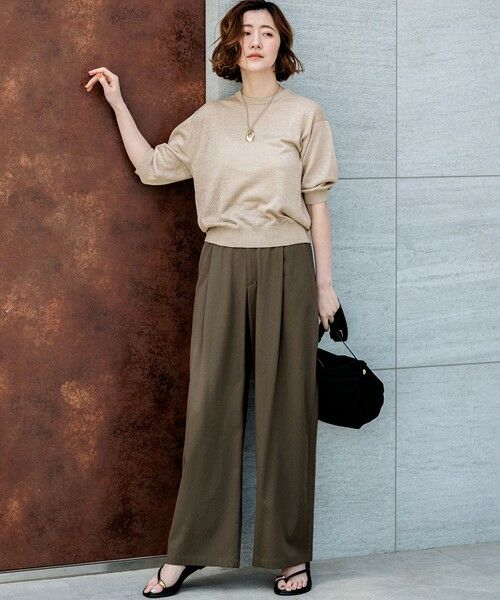 23区 / ニジュウサンク ニット・セーター | 【一部予約】ピュアリネンハイゲージ パフスリーブ ニット | 詳細8