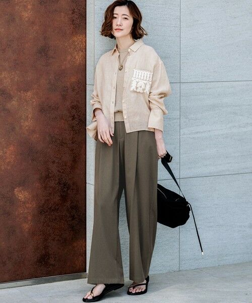 23区 / ニジュウサンク ニット・セーター | 【一部予約】ピュアリネンハイゲージ パフスリーブ ニット | 詳細9