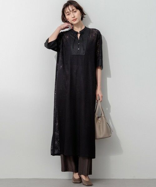 23区 / ニジュウサンク ミニ丈・ひざ丈ワンピース | 【SLOW/一部店舗限定】モチーフレース ワンピース | 詳細3