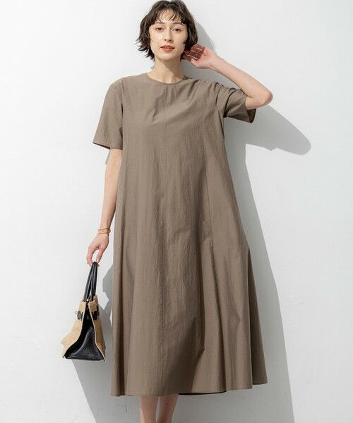 23区 / ニジュウサンク ロング・マキシ丈ワンピース | MANTECOブライトワッシャー フレアワンピース（モカ系）