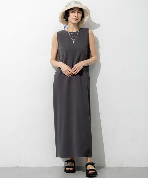23区 / ニジュウサンク ドレス | ダブルフェイスジャージー Iラインワンピース | 詳細1