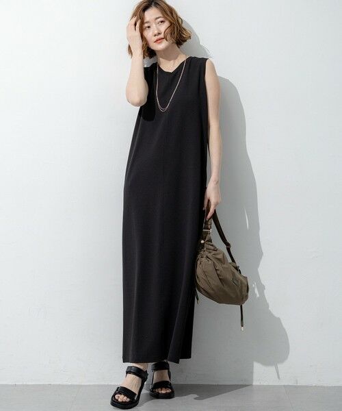 23区 / ニジュウサンク ドレス | ダブルフェイスジャージー Iラインワンピース | 詳細15