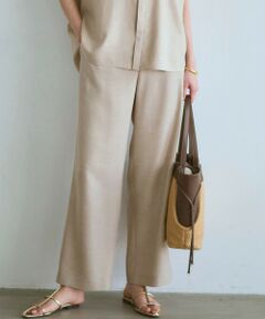 23区 / ニジュウサンク その他パンツ | リネンライクグロッシー ワイドパンツ