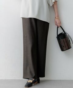 23区 / ニジュウサンク その他パンツ | リネンライクグロッシー ワイドパンツ