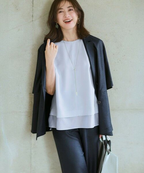 23区 / ニジュウサンク その他パンツ | リネンライクグロッシー ワイドパンツ | 詳細10