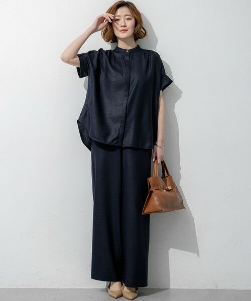 23区 / ニジュウサンク その他パンツ | リネンライクグロッシー ワイドパンツ | 詳細11