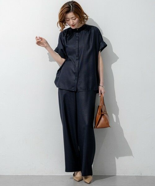 23区 / ニジュウサンク その他パンツ | リネンライクグロッシー ワイドパンツ | 詳細12