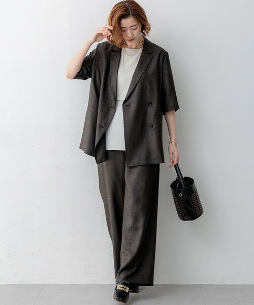 23区 / ニジュウサンク その他パンツ | リネンライクグロッシー ワイドパンツ | 詳細21