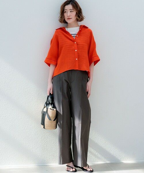 23区 / ニジュウサンク その他パンツ | MANTECOブライトワッシャー ワイドパンツ | 詳細5