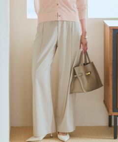 23区 / ニジュウサンク その他パンツ | ナチュラルスラブストレッチ ワイドパンツ