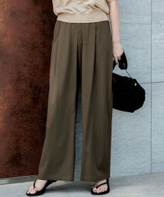 23区 / ニジュウサンク その他パンツ | ナチュラルスラブストレッチ ワイドパンツ