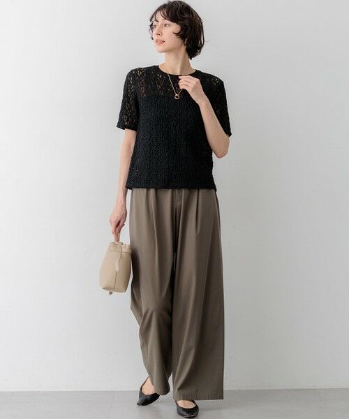 23区 / ニジュウサンク その他パンツ | ナチュラルスラブストレッチ ワイドパンツ | 詳細22