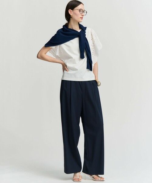 23区 / ニジュウサンク その他パンツ | ナチュラルスラブストレッチ ワイドパンツ | 詳細24