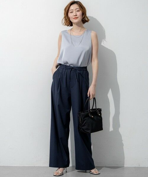 23区 / ニジュウサンク その他パンツ | ナチュラルスラブストレッチ ワイドパンツ | 詳細27