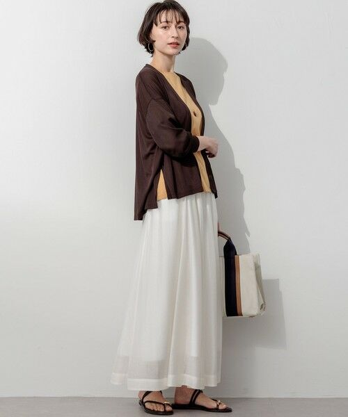 23区 / ニジュウサンク ミニ・ひざ丈スカート | 【SLOW/一部店舗限定】エアリーフレア スカート | 詳細5