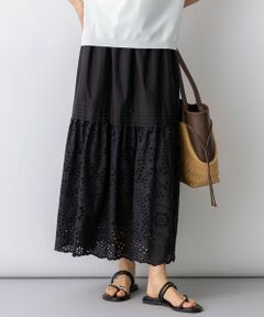 23区 / ニジュウサンク ミニ・ひざ丈スカート | カットワークエンブロイダリー スカート