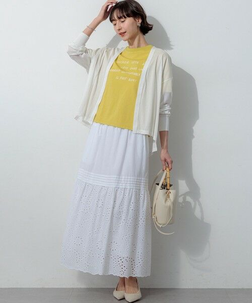 23区 / ニジュウサンク ミニ・ひざ丈スカート | カットワークエンブロイダリー スカート | 詳細3