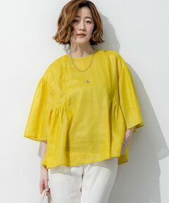 23区 / ニジュウサンク シャツ・ブラウス | ソフトシアーフィルム フレアシルエット 2WAY ブラウス