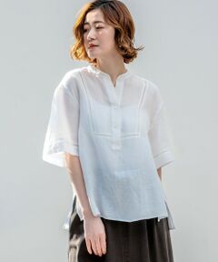 23区 / ニジュウサンク シャツ・ブラウス | LIBECOリネン はしごレース ブラウス