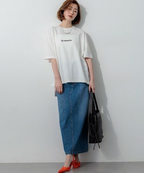 23区 / ニジュウサンク カットソー | la maree オーバーサイズ ロゴ Tシャツ | 詳細14