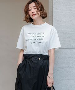 23区 / ニジュウサンク カットソー | リラクシーシルエット メッセージ ロゴTシャツ