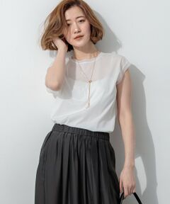 23区 / ニジュウサンク カットソー | 【一部予約】シアースリーブレス Tシャツ