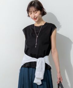 23区 / ニジュウサンク カットソー | 【一部予約】シアースリーブレス Tシャツ
