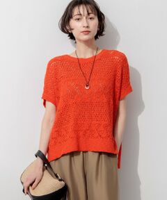 23区 / ニジュウサンク ニット・セーター | レーシーボーダー サマーニット