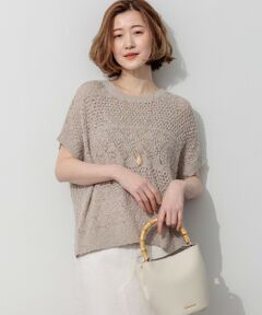 23区 / ニジュウサンク ニット・セーター | レーシーボーダー サマーニット