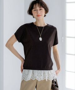 23区 / ニジュウサンク ニット・セーター | レーヨンポリエステルストレッチ プルオーバー ラメ ニット