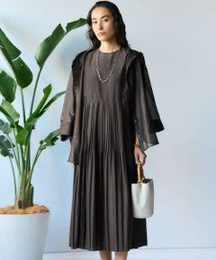 23区 / ニジュウサンク ロング・マキシ丈ワンピース | プリーツコンビ ワンピース