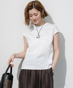 23区 / ニジュウサンク カットソー | シルキータッチ フレンチスリーブ Tシャツ