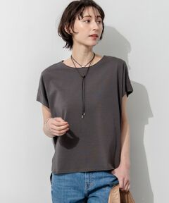 23区 / ニジュウサンク カットソー | 【一部予約】ツイストコットンプレーティング フレンチスリーブ カットソー