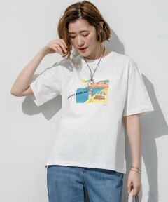23区 / ニジュウサンク カットソー | Lauren Rolwing コラボ グラフィックプリント Tシャツ